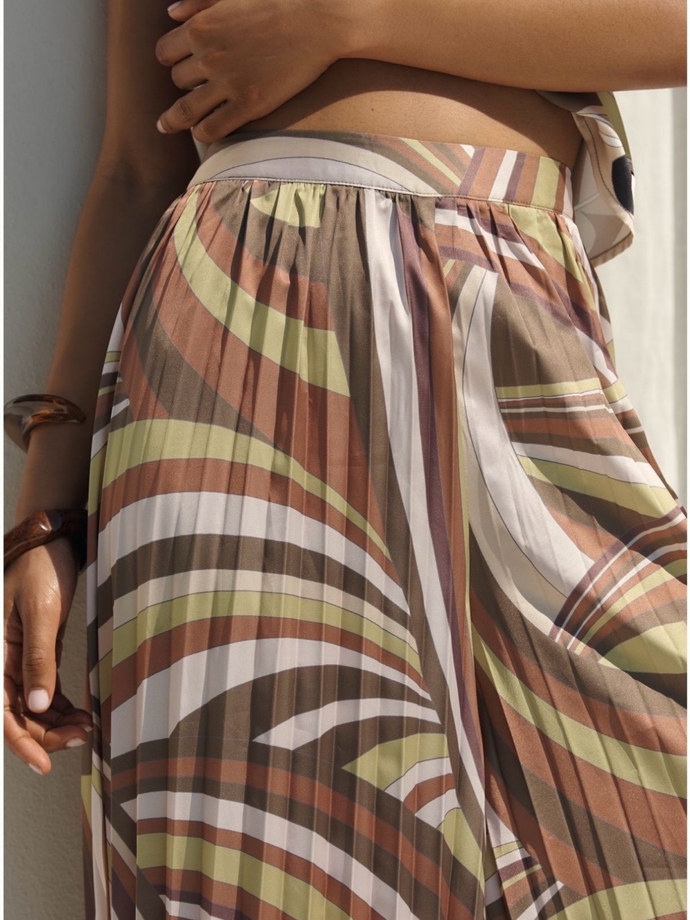 Scarf Wide-Leg Pants - Picture 2 of 8